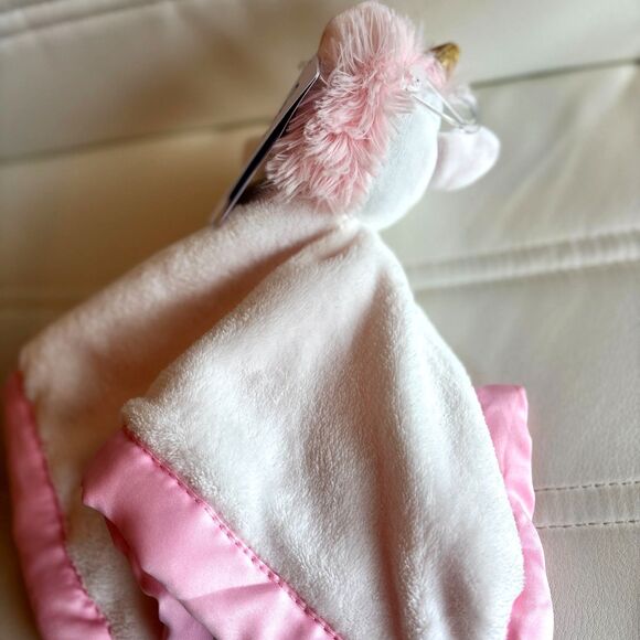 Carter's Pink Unicorn Baby Girl's Super Plush Lovey Security Blanket Tag A Long - Picture 2 of 3